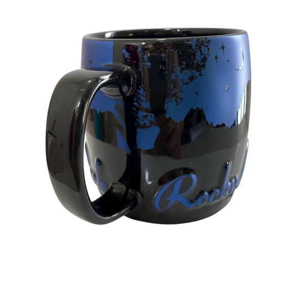 Rocky Mountain National Park Stoneware Montana Night Sky Mug Glaze Cabin Holiday - Picture 4 of 10